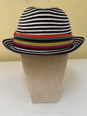 Striped Fedora Hat